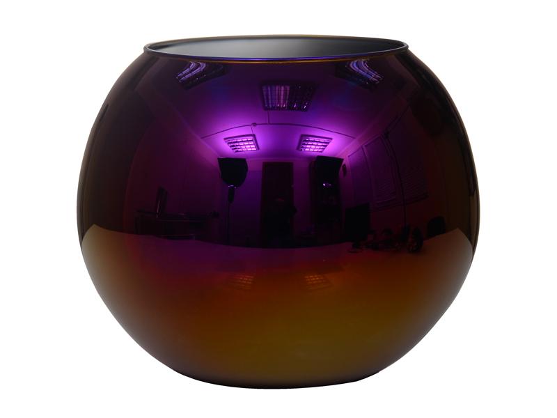 Настольная стеклянная ваза Light House Золотой шар 20 см Золото