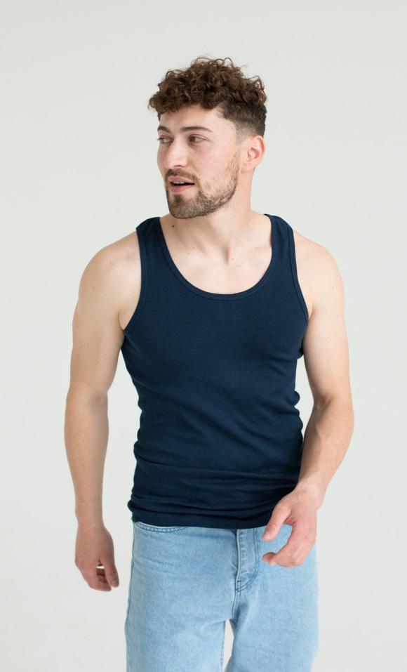 Мужская майка НатаЛюкс 21-1103940244 XL (50-52р.) Темно-синий Мужская майка НатаЛюкс 21-1103940244 XL (50-52р.) Темно-синий