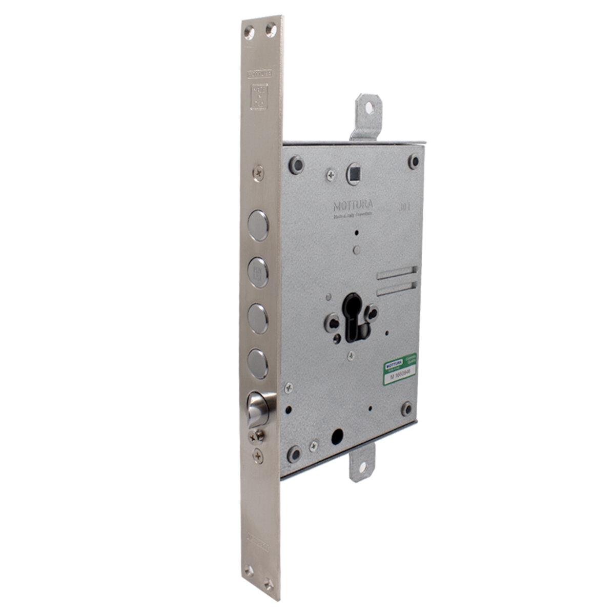 Замок для дверей Mottura Art. 84971D8B0B 4 - ригеля з засувкою під циліндр під тяги правий