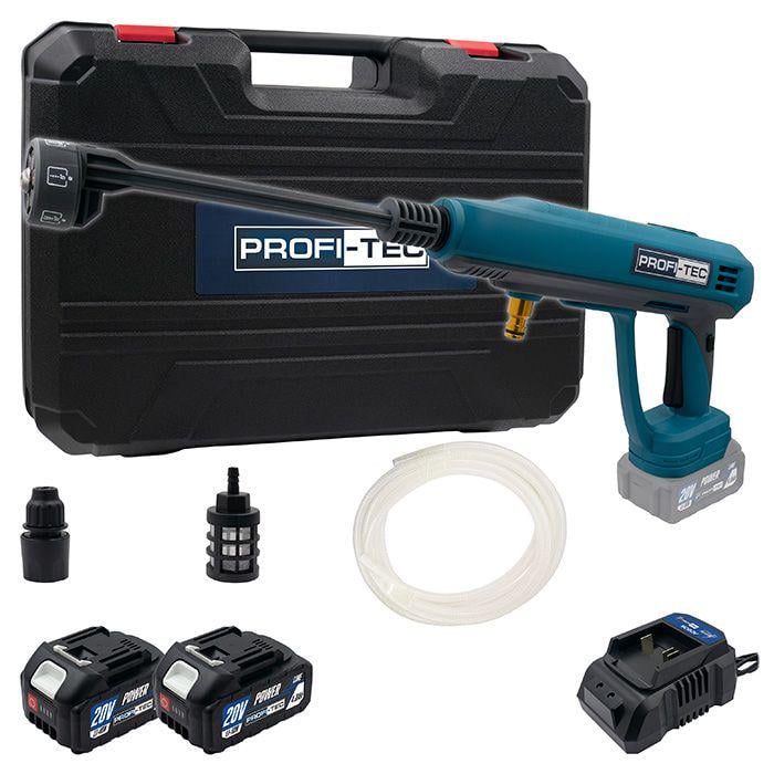 Мойка аккумуляторная бесщеточная высокого давления PROFI-TEC PHPW3020 безщеточный двигатель с алюминиевой помпой и LCD Display (006559)