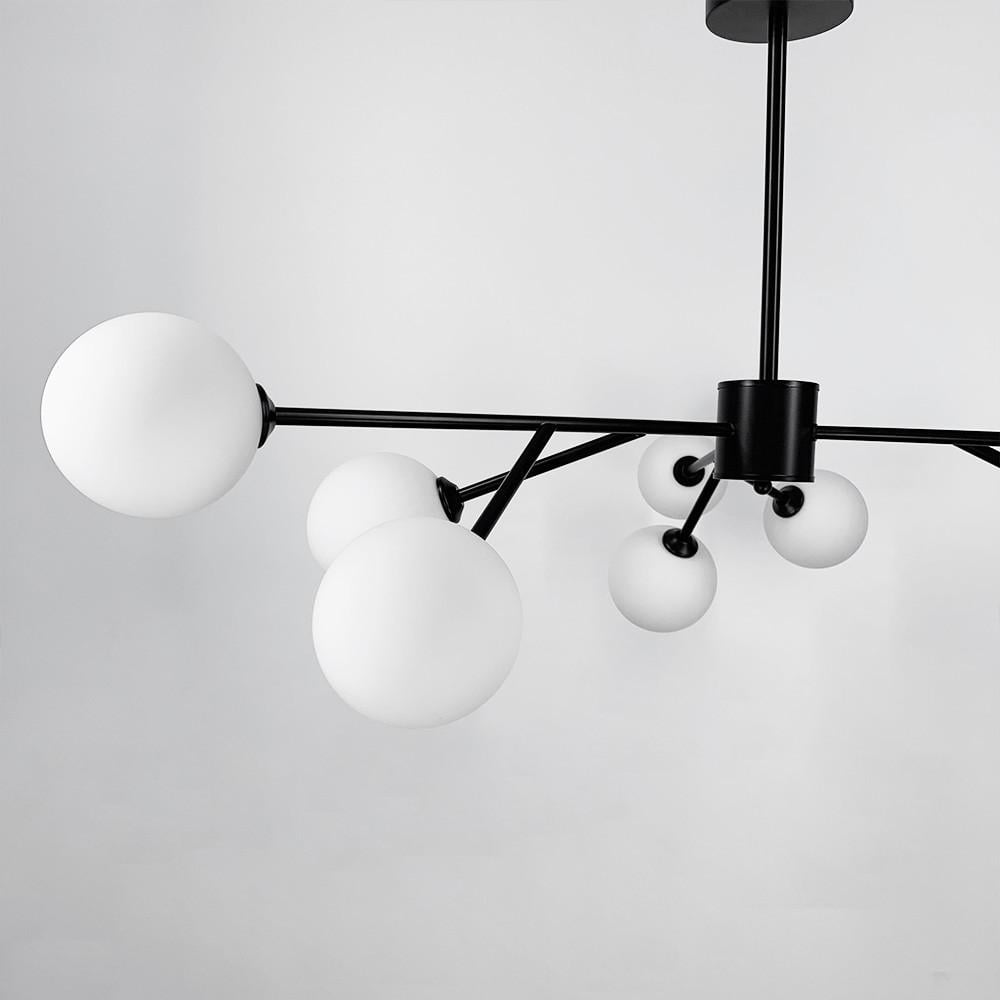 Люстра потолочная Grand Bunch на 9 плафонов Ø 110 см Черный (AOC 20/9 BK) - фото 7 Люстра потолочная Grand Bunch на 9 плафонов Ø 110 см Черный (AOC 20/9 BK) - фото 7