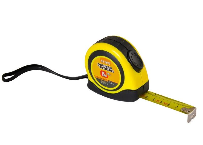 Рулетка з фіксатором MasterTool 5 м 19 мм (65-5019)