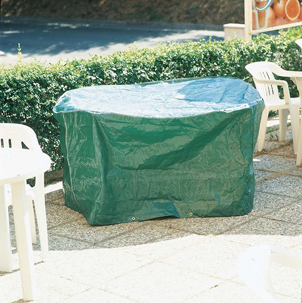 Чехол защитный для садовой мебели Verdemax из полиэтилена круглый ø 100 см Зеленый (CNT00012486)