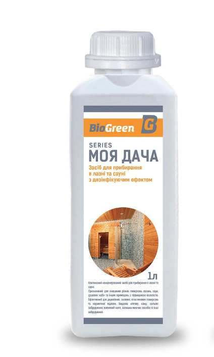 Средство для уборки Biogreen в бане/сауне с дезинфицирующим эффектом 1 л (18727654)