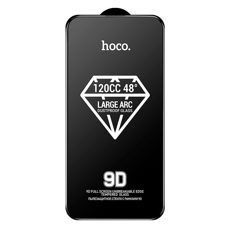 Захисне скло Hoco 9D Large Arc dustproof glass A34 для iPhone15 Pro Max