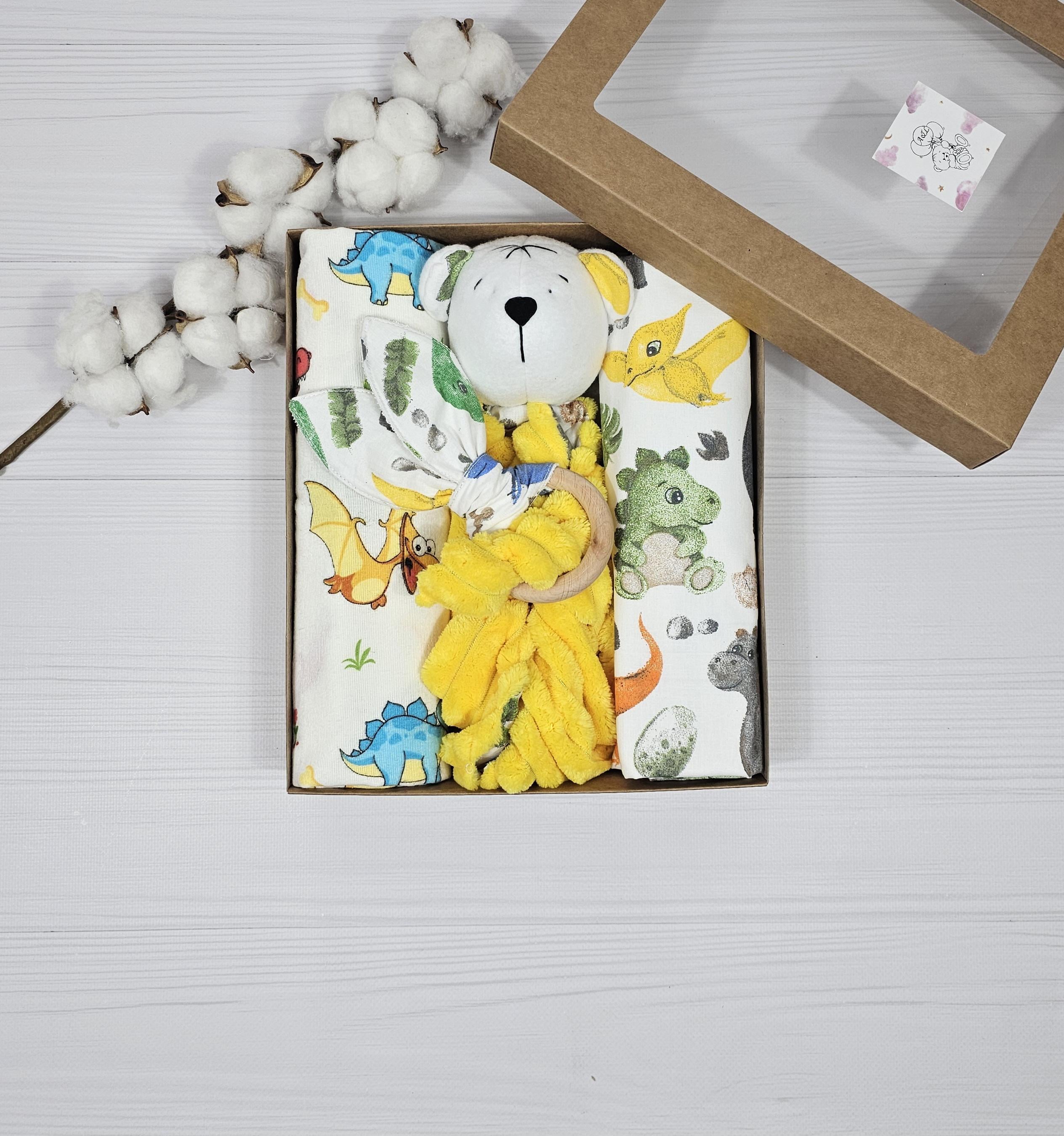 Подарочный набор a.l.babybox Дино Желтый (20860348)