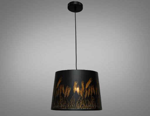 Підвісний світильник Diasha Поле в стилі Лофт Чорний (8390-1BK) - фото 2