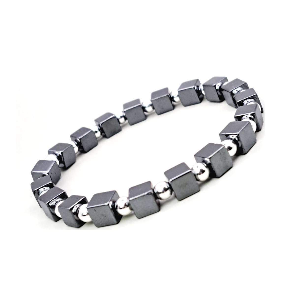 Браслет DARSANA Поцелуй из натурального камня гематит (DRSU001331)