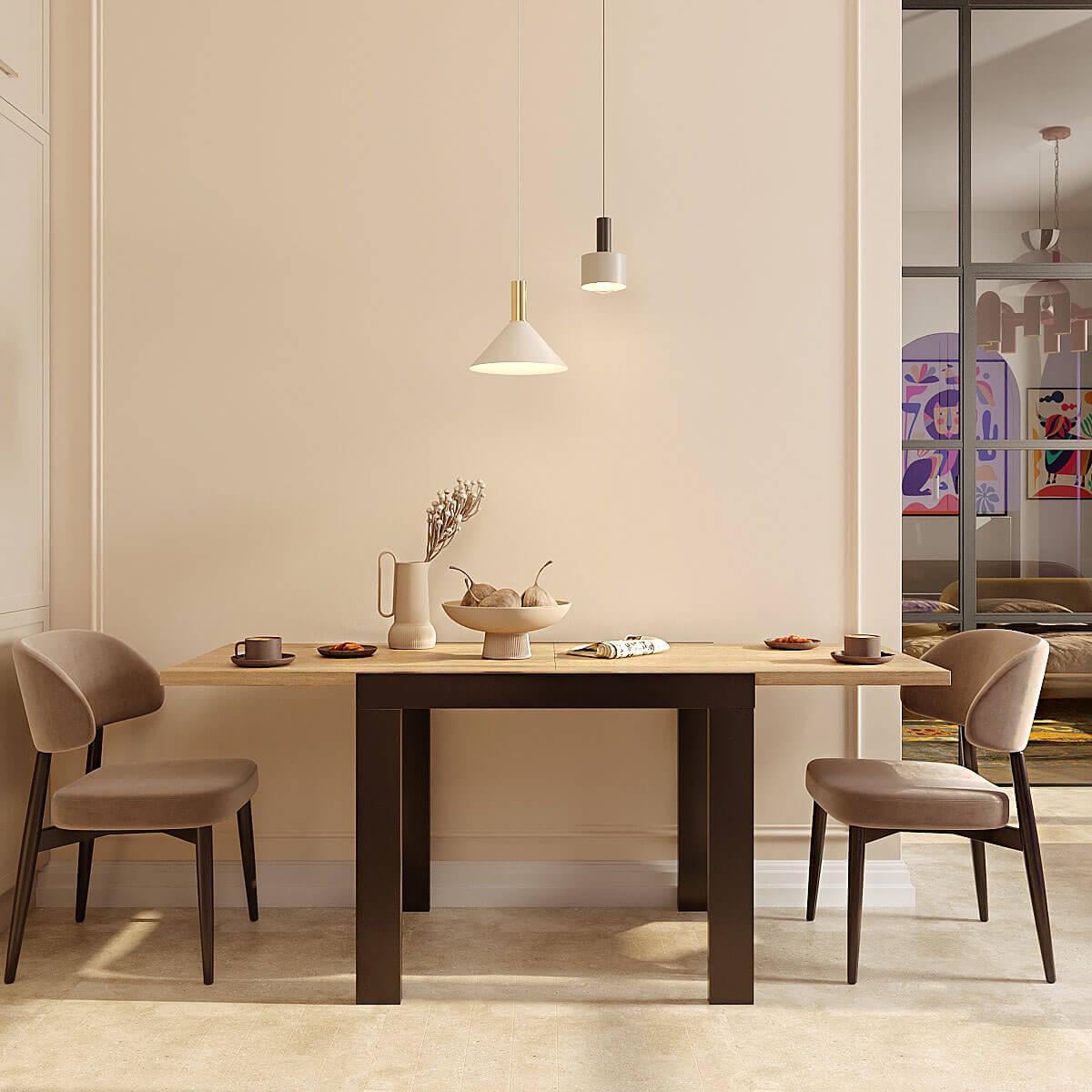 Обеденный стол-трансформер ART IN HEAD Kors 890-1780x760x680 мм Дуб сонома/Венге (TB17130000200) Обеденный стол-трансформер ART IN HEAD Kors 890-1780x760x680 мм Дуб сонома/Венге (TB17130000200)