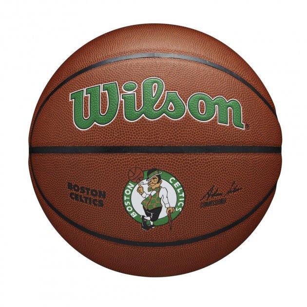 Мяч баскетбольный Wilson NBA Team Composite BSKT Boston Celtics р. 7 (WTB3100XBBOS)