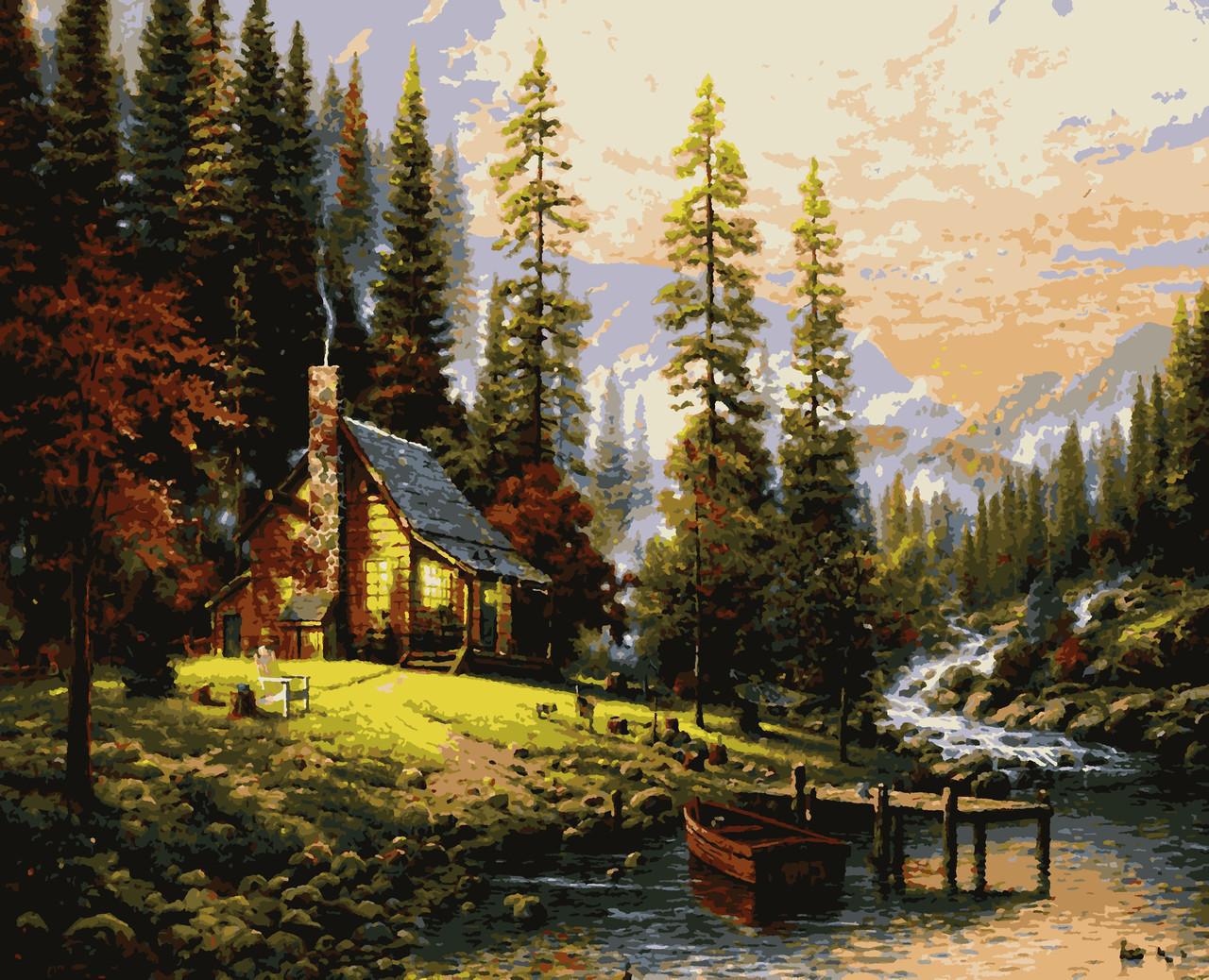 Картина по номерам Artissimo Уютный дом Кинкейд 50х60 см (PNХ8201-Artis)