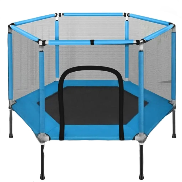 Батут для детей комнатный с сеткой Atleto KRB03 160 см Синий (2100015612)