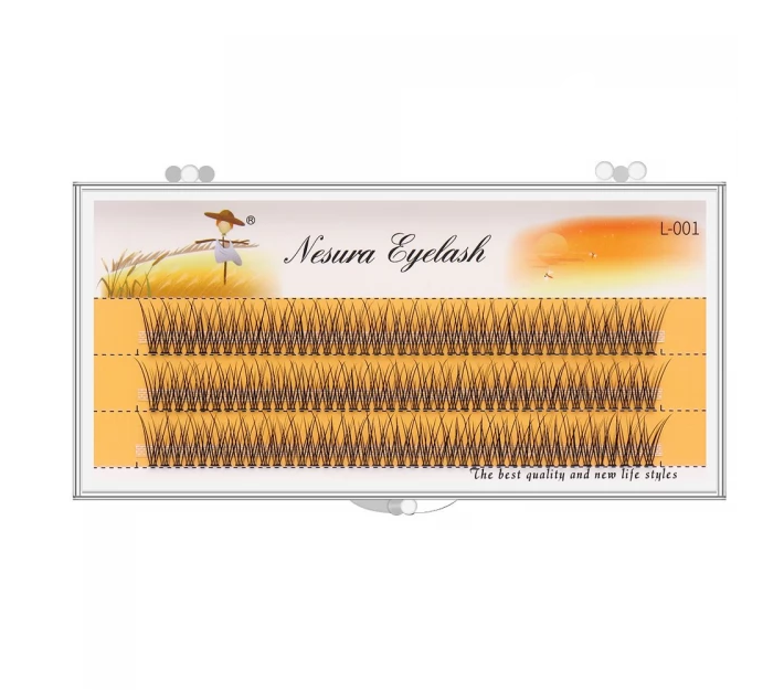 Ресницы Nesura Classic 12D 0.07 V Ласточки 13 мм (011057)