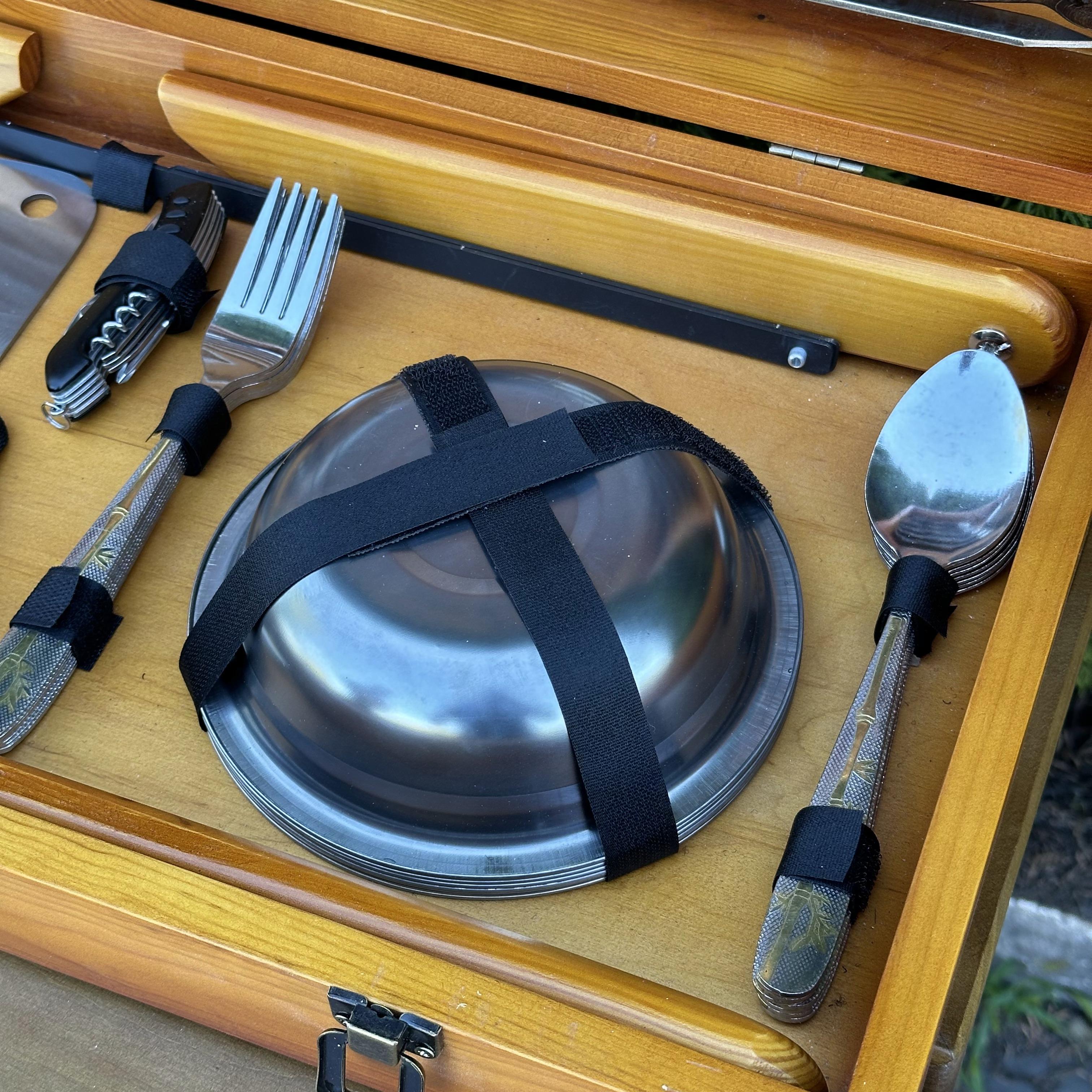 Подарунковий набір шампурів Mzavod Пікнік із нержавіючої сталі в дерев’яному кейсі-стілі 680x300x110 мм (136-17-1191510000808) - фото 9 Подарунковий набір шампурів Mzavod Пікнік із нержавіючої сталі в дерев’яному кейсі-стілі 680x300x110 мм (136-17-1191510000808) - фото 9