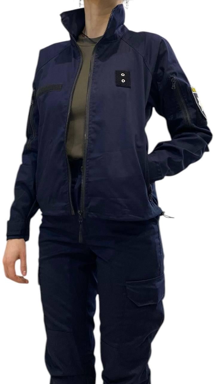 Куртка-вітровка тактична жіноча Поліція тонка L Темно-синій (34142712)