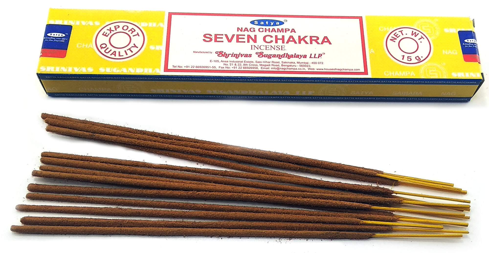 Аромапалочки Seven Chakra масала (32467-MZ)