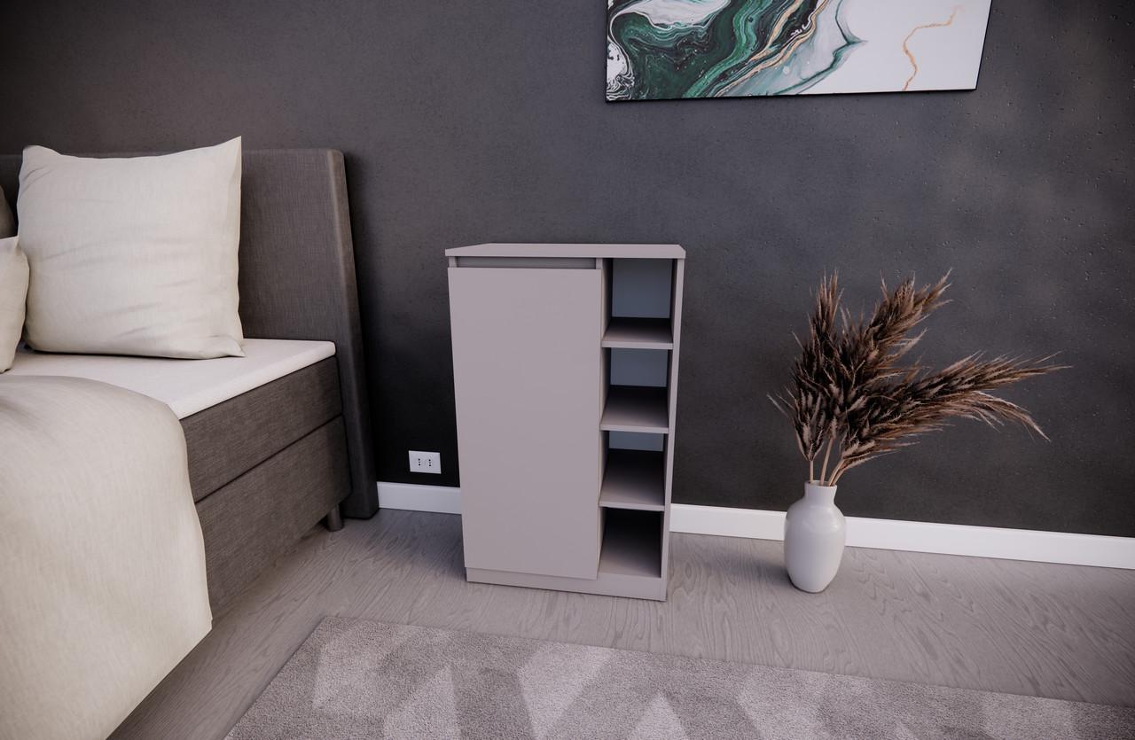 Тумба MEBEX 60х40х100 см Серый светлый (VS4D600LG) - фото 3