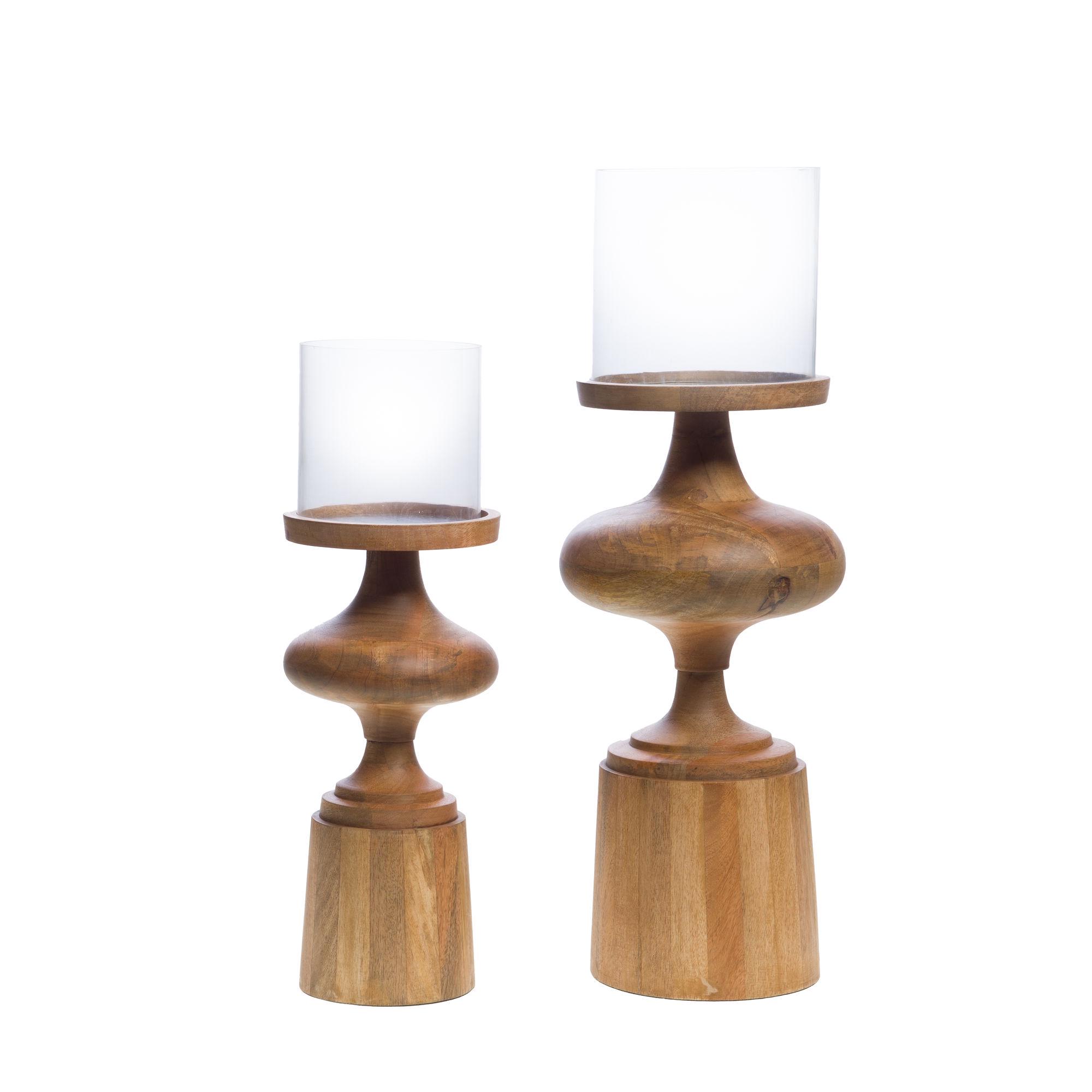 Свічник AMADEUS з дерева фігурний підлоговий 53 см - фото 2