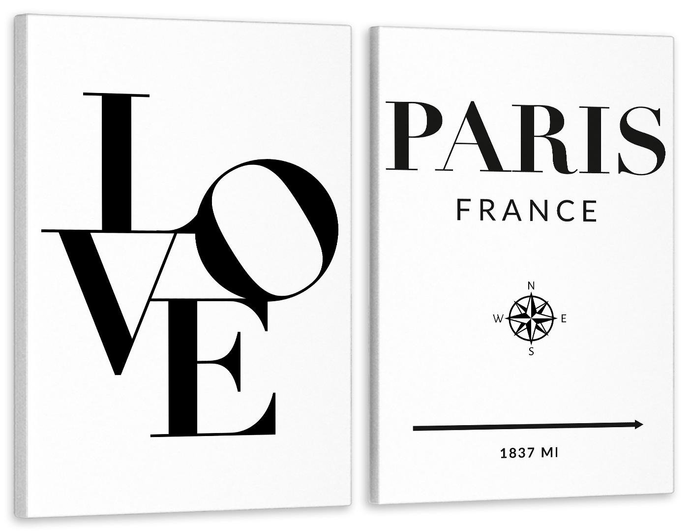 Картина модульная в гостиную/спальню Люблю Париж 70х102 см (TLV-2_068)