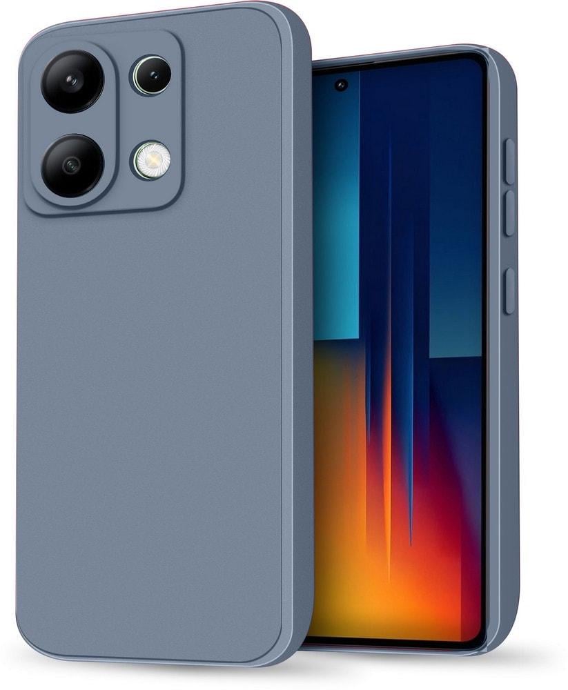 Силиконовый чехол HardCorner Xiaomi Poco M6 Pro (с микрофиброй) Gray Blue (35431-6D)