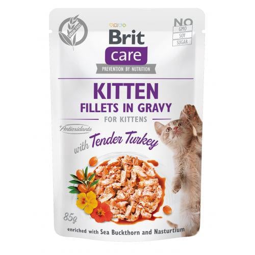 Корм влажный для котят Brit Care Kitten Fillets in Gravy Tender