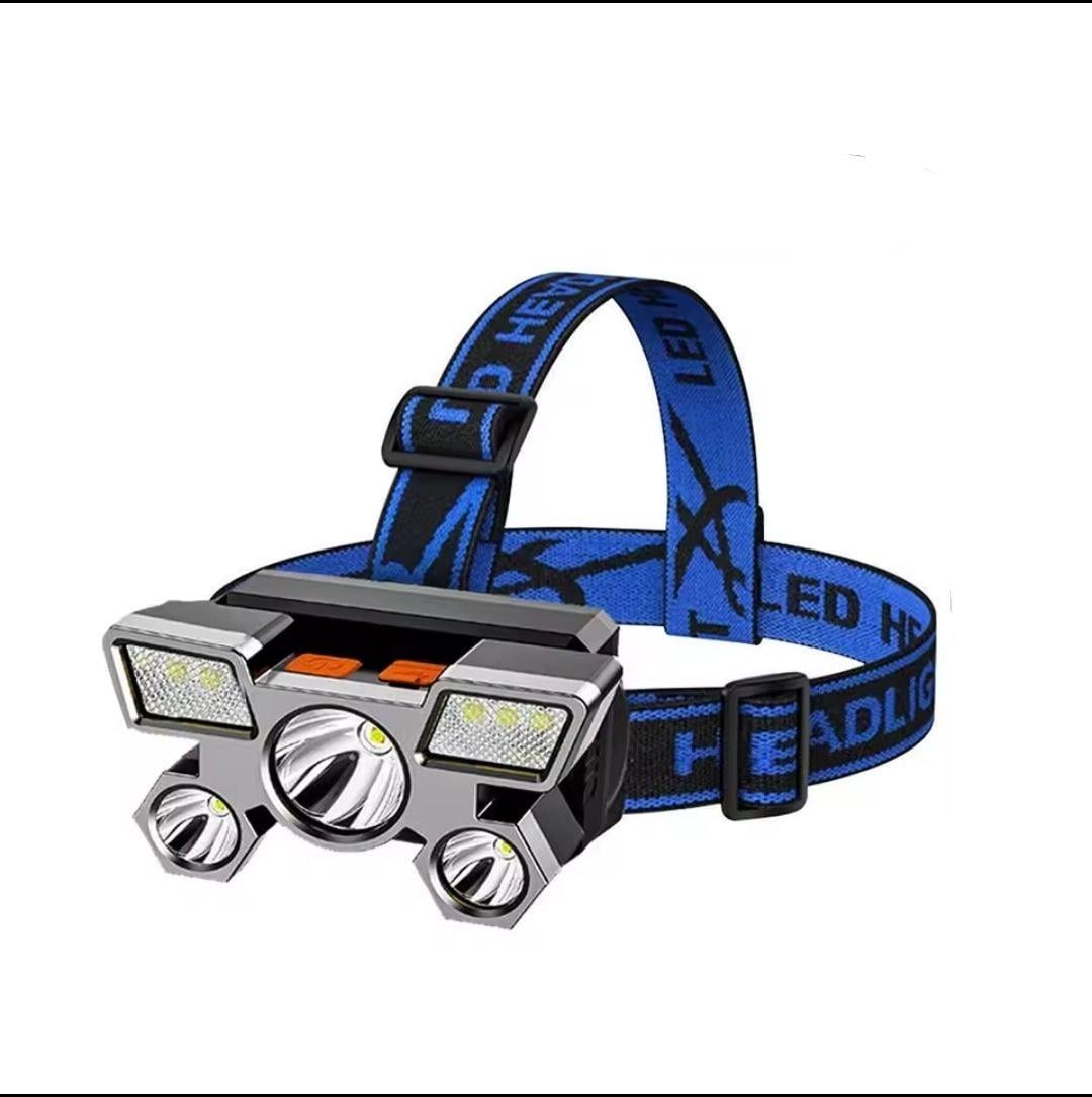 Фонарь налобный туристический аккумуляторный 5LED (33542191)