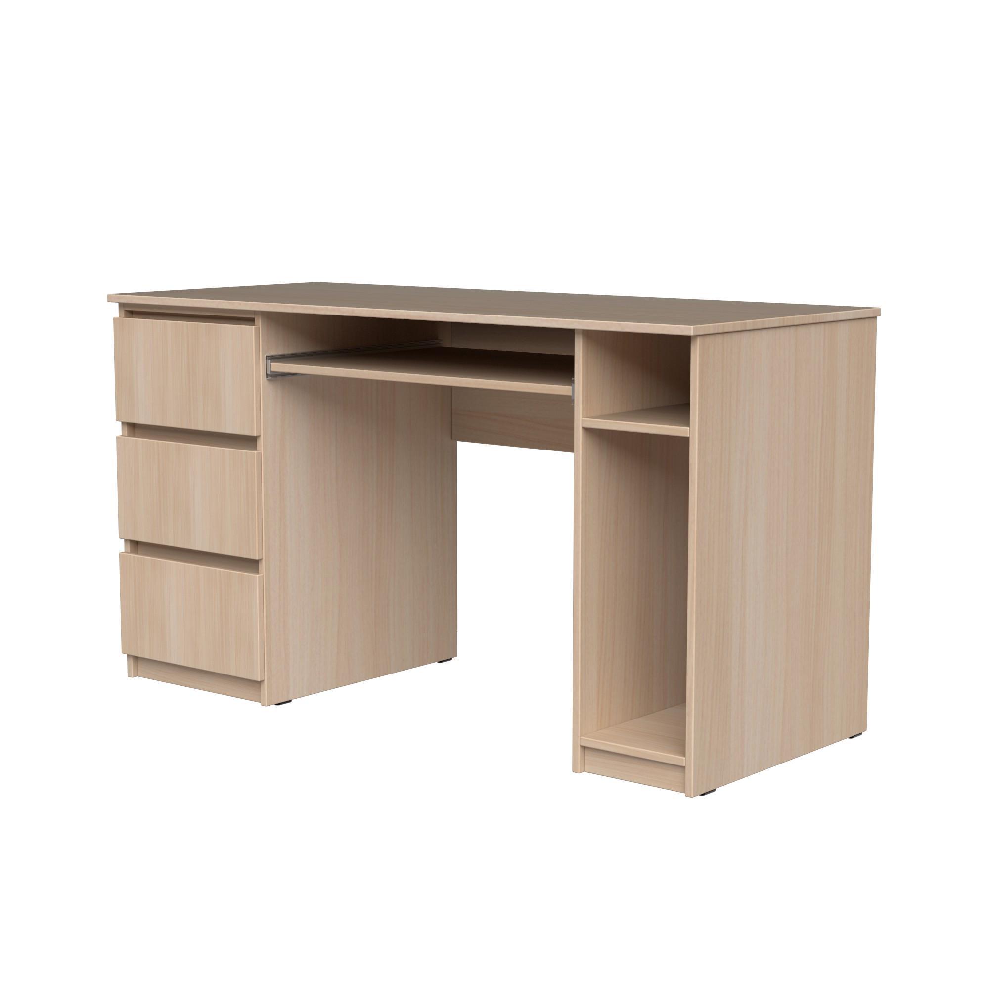 Стол компьютерный СК2 3Я SENAM 780х1400х600 мм ДСП Дуб Молочный - фото 3