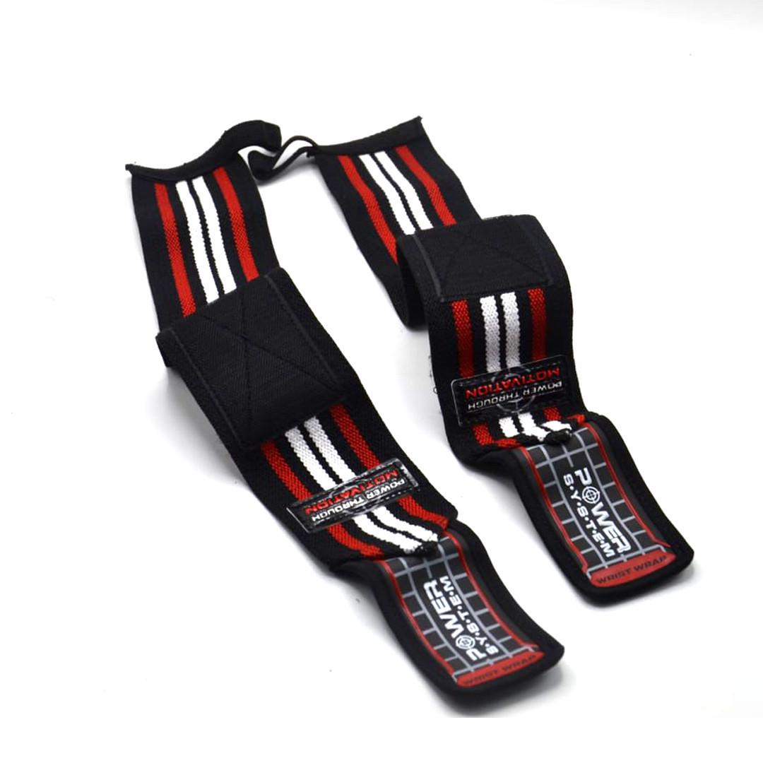 Бинти кістові Power System PS-3500 Wrist Wraps Red/Black (A-012087) - фото 3