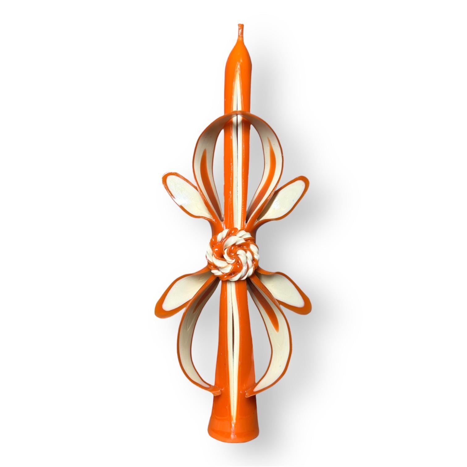 Свеча в форме восьмерки из пчелиного воска ручная резьба в форме восьмерки 15 см