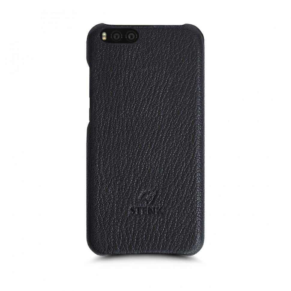 Кожаная накладка Stenk Cover для Xiaomi Mi Note 3 Черный (69479)