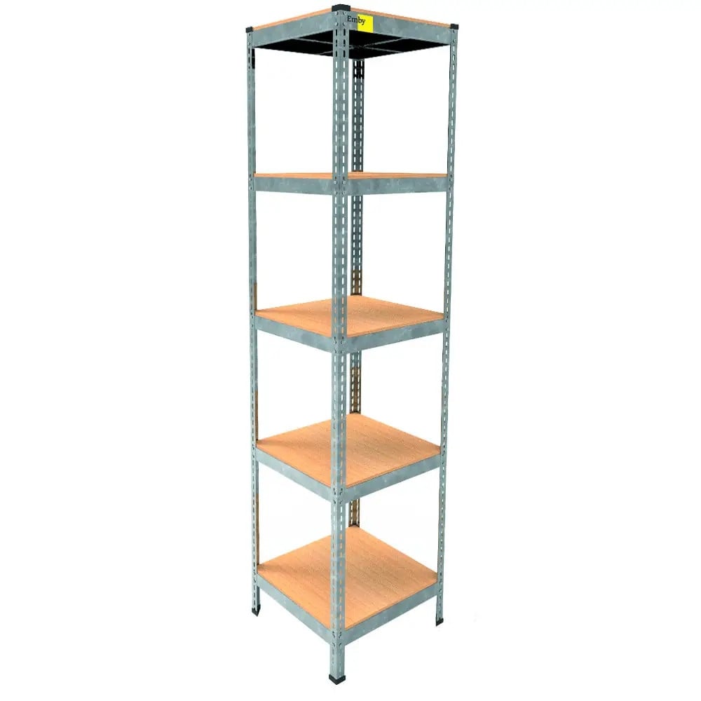 Стелаж металевий Emby Light Series 5 полиць ДСП до 100 кг 1800х450x450 мм (2072792999) (65d33a266fb0382fce23f032)