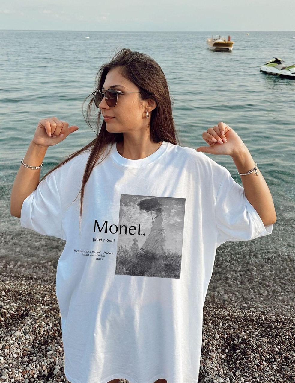 Футболка женская с принтом Pin-000-280 повседневная XL Белый (2664085698)