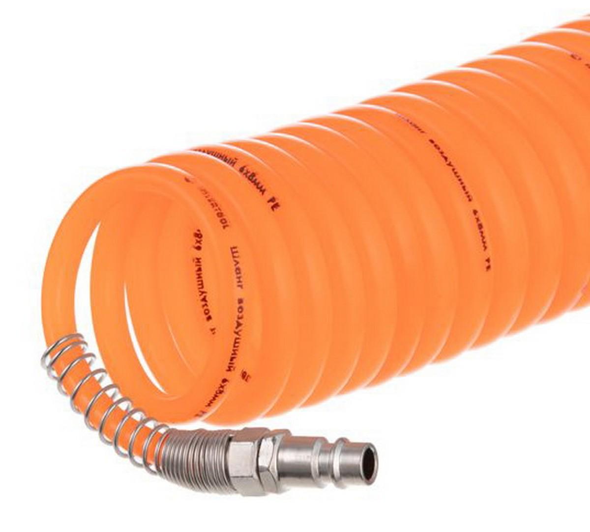 Шланг спиральный с быстроразъемным соединением 20 м