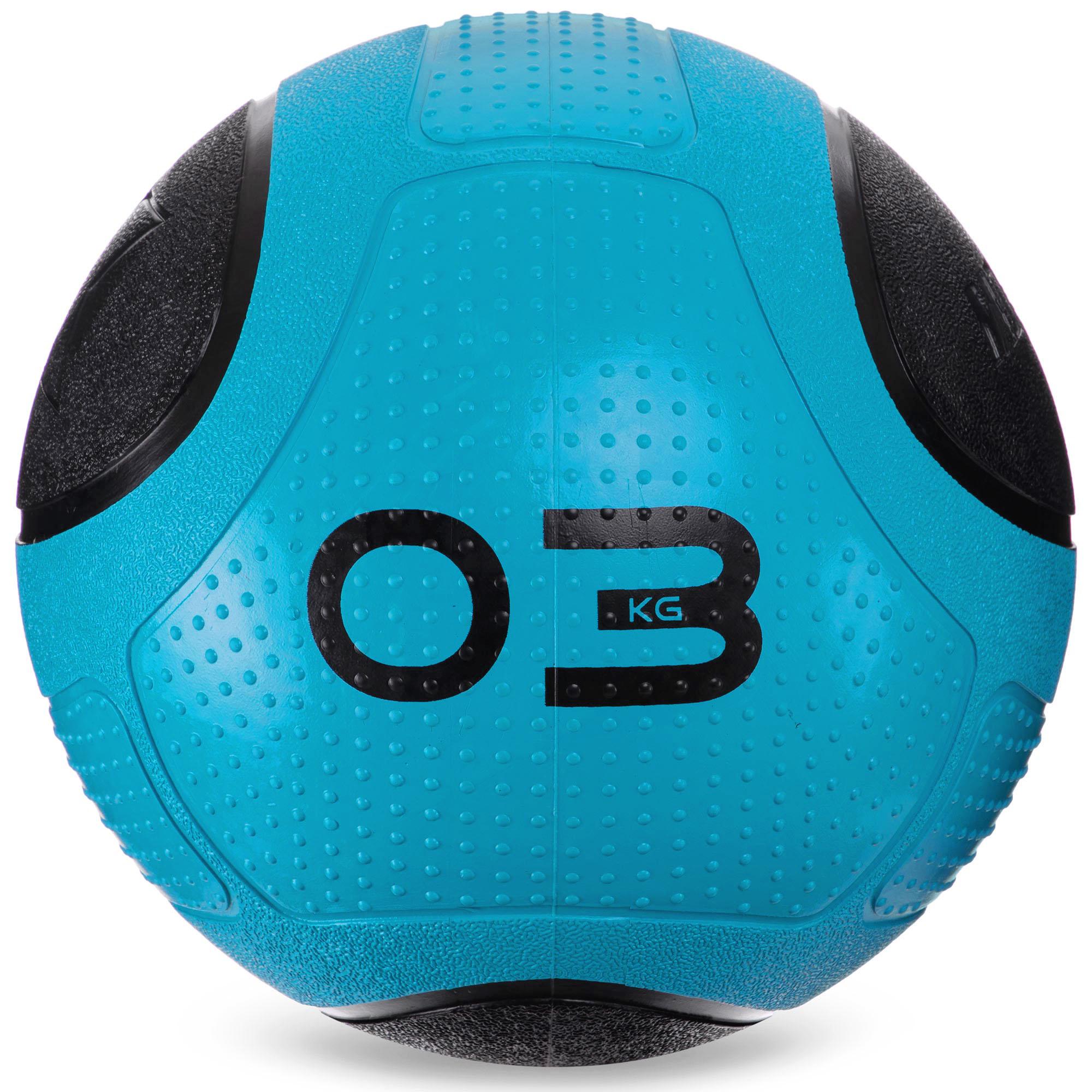 М'яч медичний медбол Zelart Medicine Ball FI-2620-3 3кг Синій/Чорний (DR003462) - фото 1