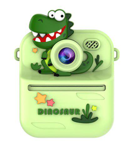 Камера дитяча Динозавр S1 з миттєвим друком Зелений (29596030) Камера дитяча Динозавр S1 з миттєвим друком Зелений (29596030)