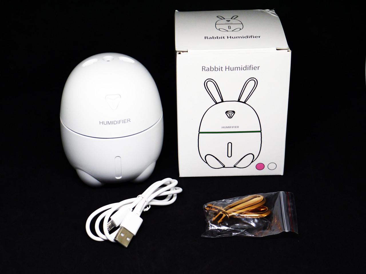 Увлажнитель воздуха Rias R808 Rabbit с RGB подстветкой 300 мл White (4_00507) - фото 5