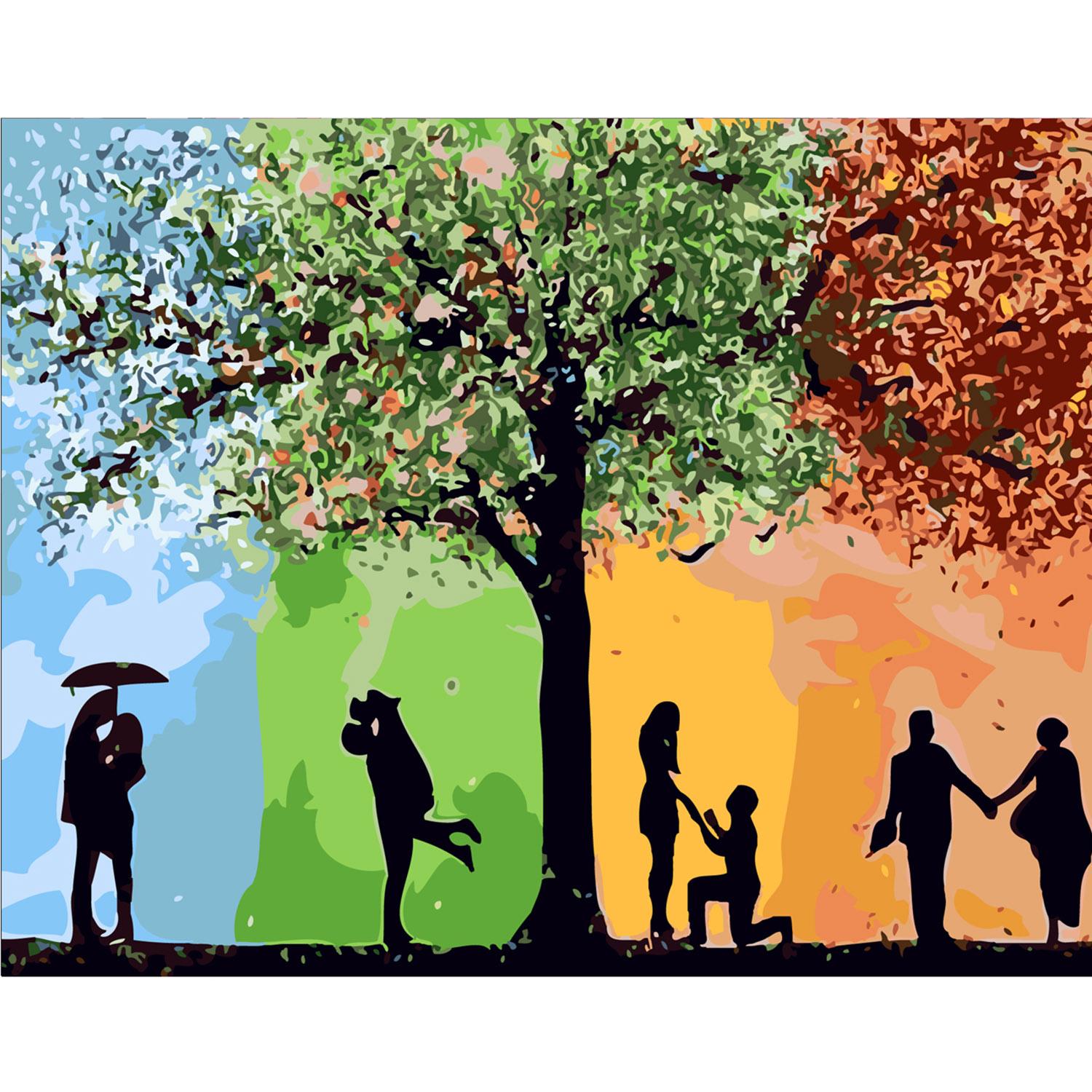 Картина по номерам Strateg Времена отношений 40х50 см (SY6190)