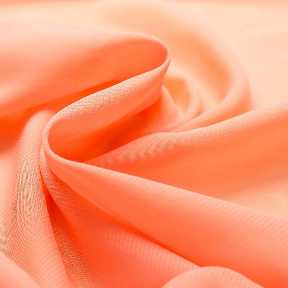 Ткань шифон Мульти Персиковый (12239)