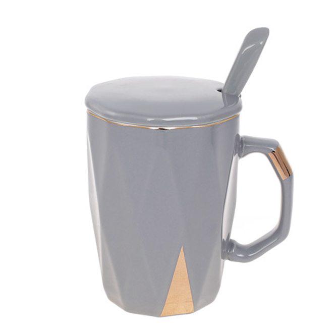 Заварник фарфоровый с крышкой и ложечкой Flora Elegance 0,43 л (32412)