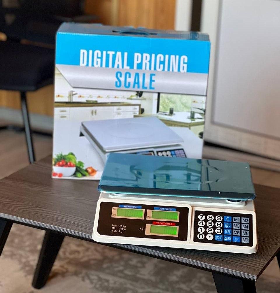 Торговельні ваги електронні Digital pricing scale акумуляторні з дисплеєм та розрахунком вартості до 40 кг (33458007) - фото 10