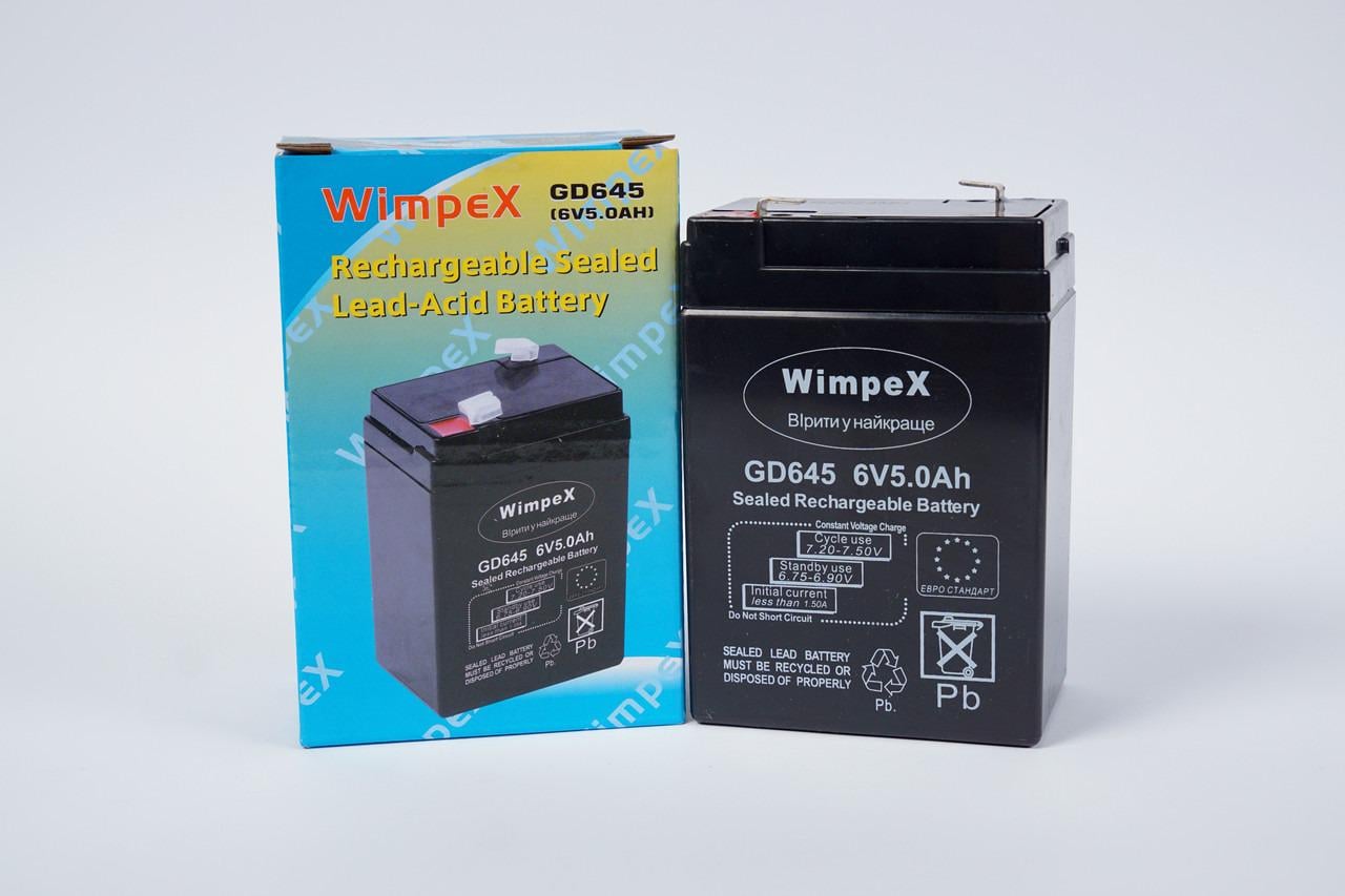 Аккумуляторная батарея WimpeX GD645 6V-5Ah AGM (26850339)