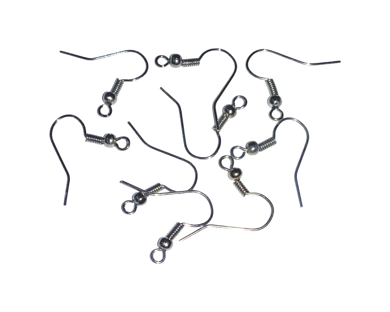 Швензы-заготовки для сережек 60 шт. Металлик