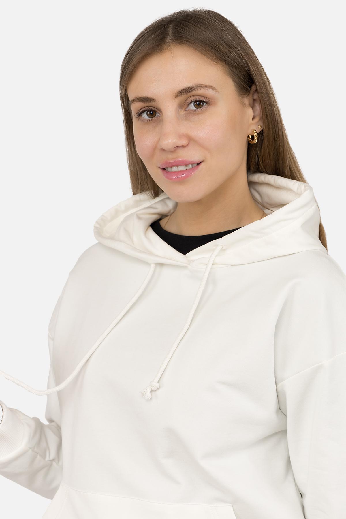 Худі жіноче ЦБ-00266283 р. 42 Молочний (SKT001035601) - фото 3