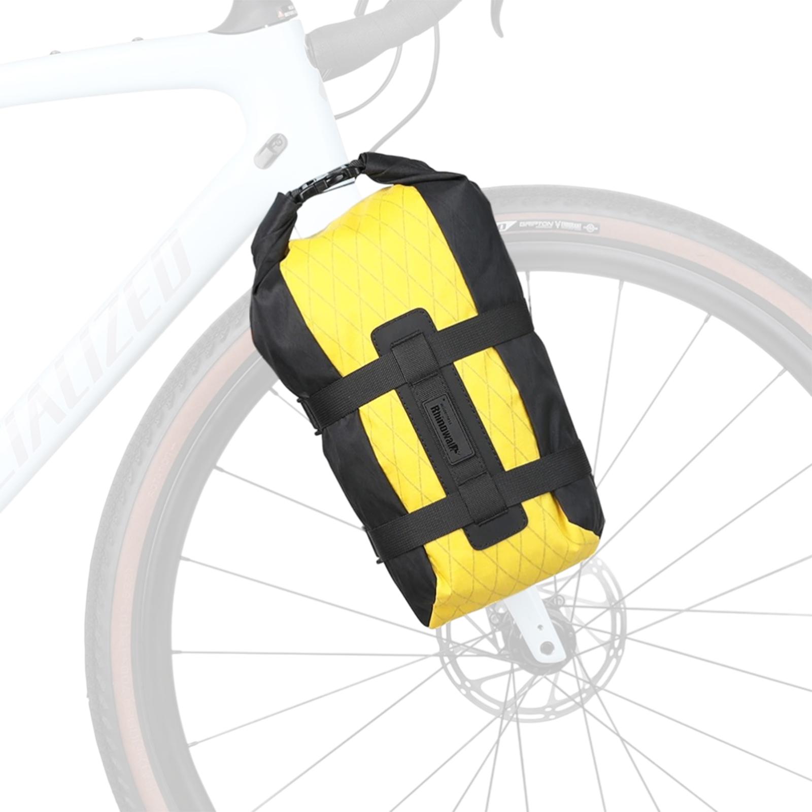 Велосумка на вилку Rhinowalk Wilderness Series 6.5л BHD001 Черный/Желтый (RWK-BHD001-7327)