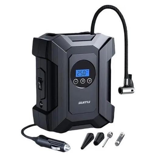Компрессор автомобильный Suitu ST-818 с дисплеем 12V 120W Black (3_05678) Компрессор автомобильный Suitu ST-818 с дисплеем 12V 120W Black (3_05678)
