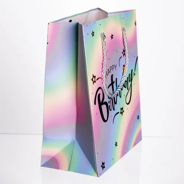 Пакет подарочный Happy Birthday 18х10х23 см 12 шт. - фото 3 Пакет подарочный Happy Birthday 18х10х23 см 12 шт. - фото 3