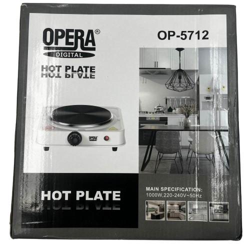 Плита електрична Hot Plate Opera OP5712 одноконфоркова настільна 1000W/220V/50Hz - фото 4