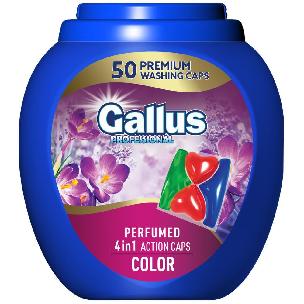 Капсули для прання 4в1 Gallus Professional Color парфумовані 50 шт. (N-2357)