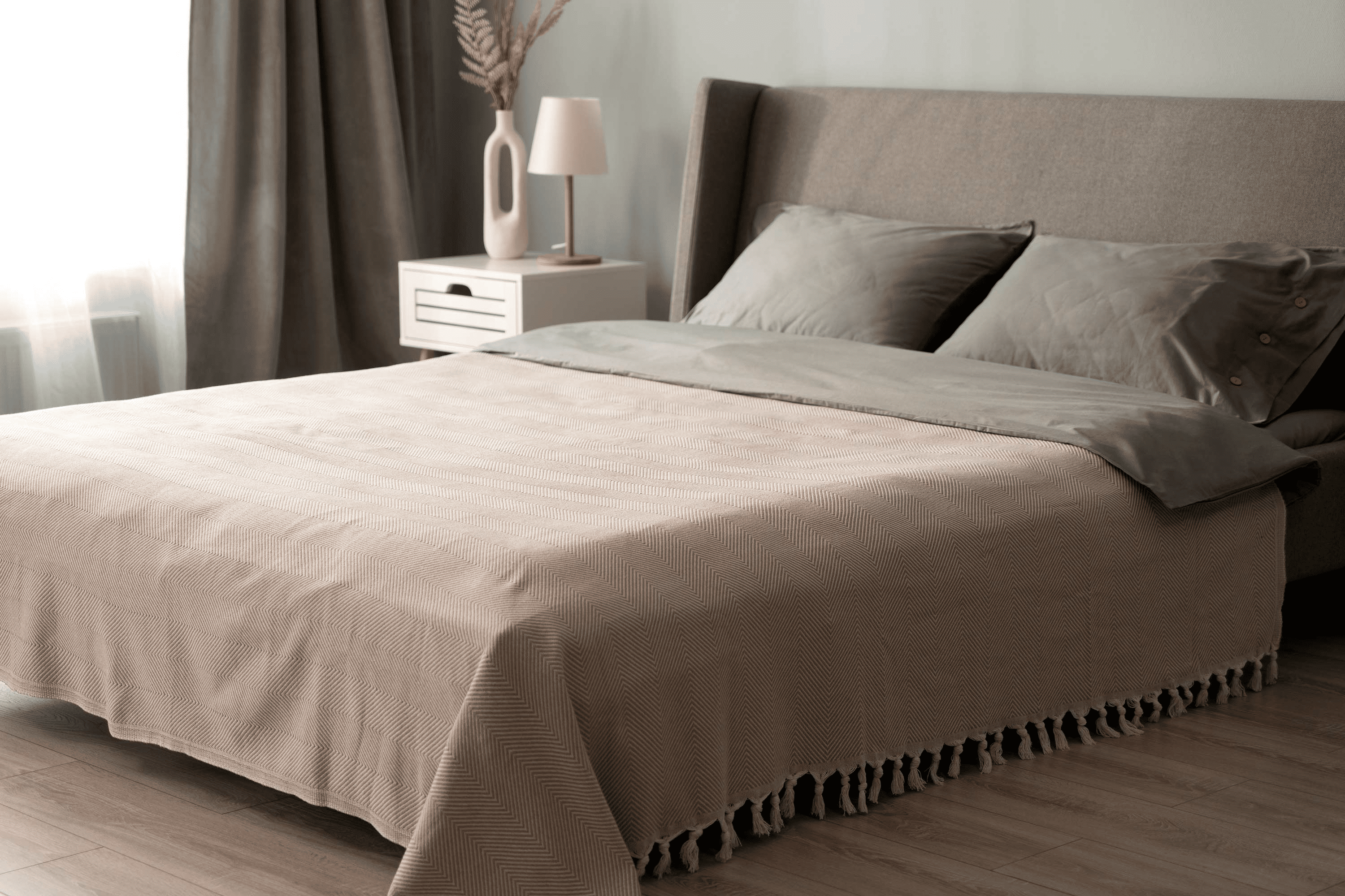 Плед бавовняний Ardesto Summer 210х230 см Бежевий (ART0922SE) - фото 5 Плед бавовняний Ardesto Summer 210х230 см Бежевий (ART0922SE) - фото 5