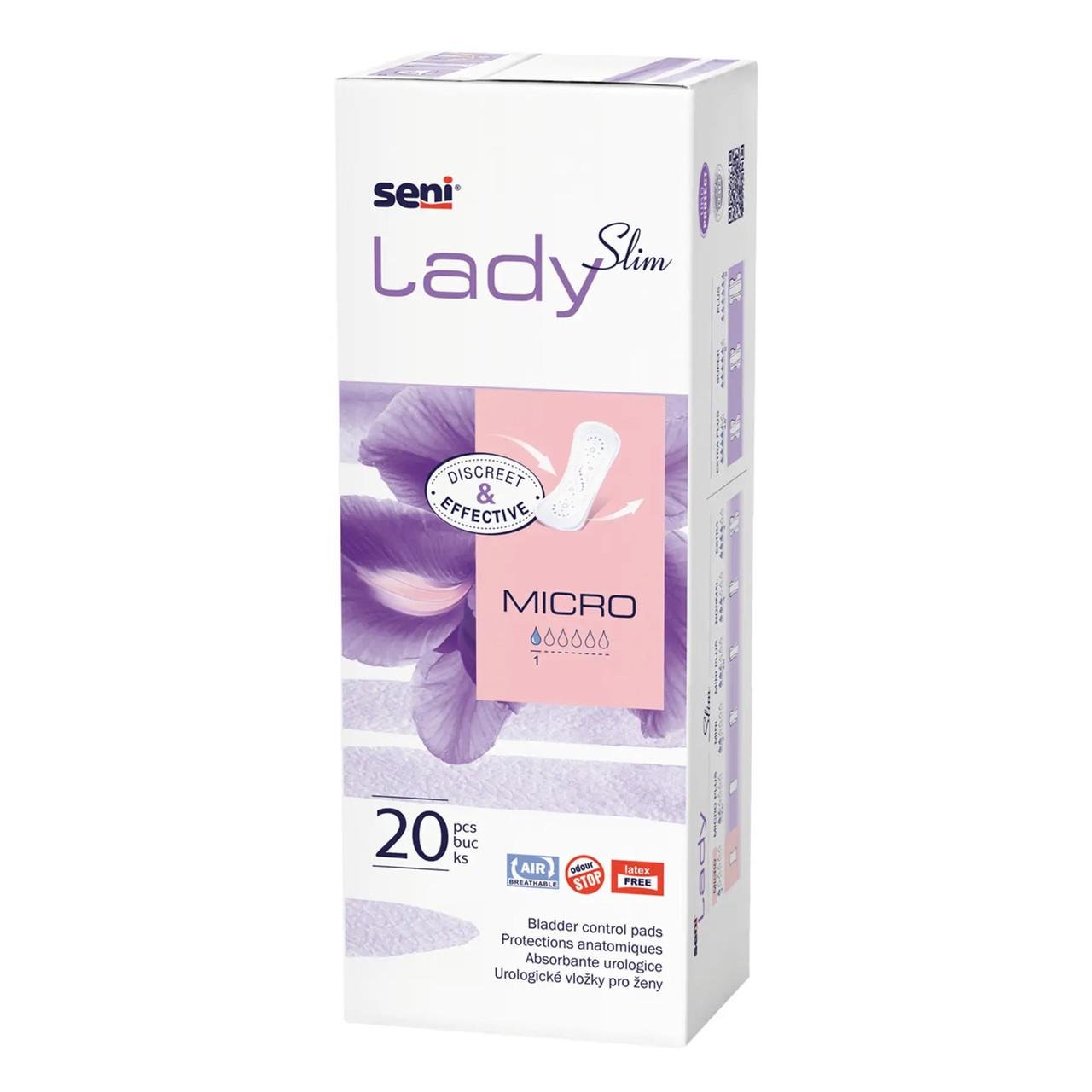 Урологические прокладки Seni Lady Slim Micro 20 шт 1 кап.